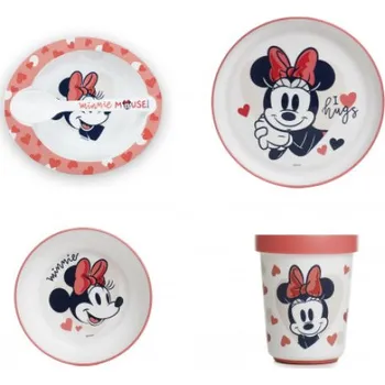 dětská jídelní sada Sada nádobí 4 dílná, Minnie