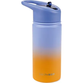 Láhev SKIP HOP Láhev s brčkem nerezová Wander - ombré blue, 450ml
