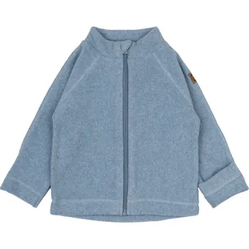 Mikk-Line dětská fleece mikina 12003 Faded denim Velikost: 62 BAVLNĚNÝ FLEECE