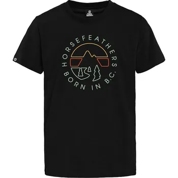 Chlapecké tričko Dětské triko Line Circle - black velikost L