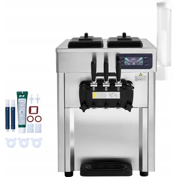 Zmrzlinovač Stroj na zmrzlinu 18-28 l/h, 3 příchutě, 5,5 l, pro komerční použití