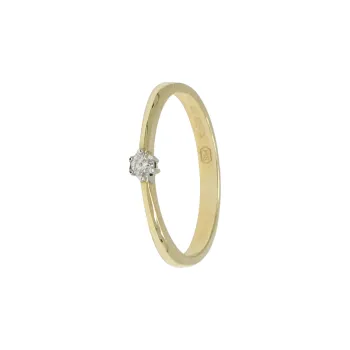 Prsten Zlatý prsten AU 585/1000 1,57 gr KPR181913601-54