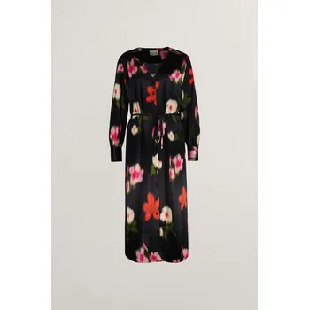 Dámské šaty ŠATY GANT RELAXED FLORAL PRINT SHIRT DRESS BLACK