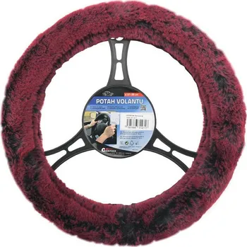 Autodoplněk Compass Potah volantu DENISA červený