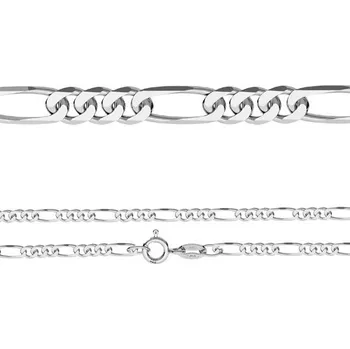 Řetízek Šperky4U Stříbrný řetízek FIGARO, tl. 2,7 mm, délka 45 cm - NB-7028-45