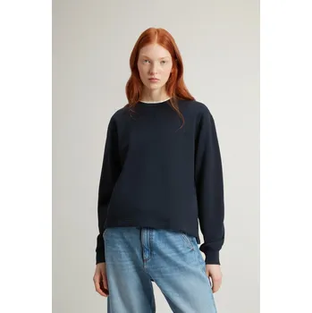 Dámská mikina MIKINA WOOLRICH CLASSIC FLEECE CREWNECK MELTON BLUE