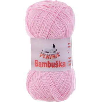 Galanterie Příze Bambuška - 3 růžová světlá
