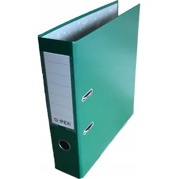 Šanon 7,5 cm O-Pen s pákovým mechanismem, zelený, s kovovými rohy (široký)