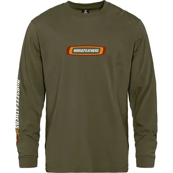 Pánské tričko Triko Raceway LS - burnt olive velikost S