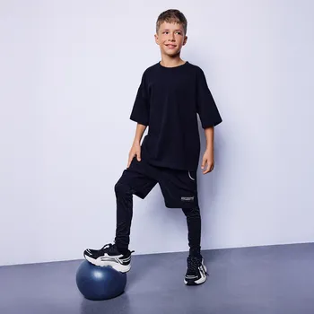 Reserved - Sportovní legíny s šortkami - černý - 136FI-99X - 136FI-99X-158