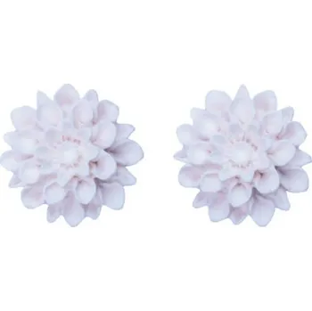 Náušnice Flowerski náušnice - snow white