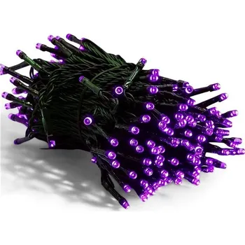 Vánoční dekorace senzanakupy Vnitřní vánoční řetěz 5 m 50 LED, fialový, 8 programů