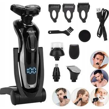 5V1 HOLICÍ STROJEK PÁNSKÝ ZASTŘIHOVAČ PRO HOLENÍ VOUSŮ A VLASŮ BEZDRÁTOVÝ