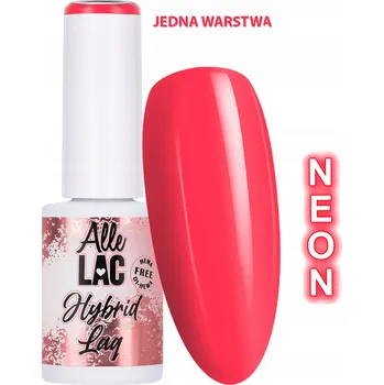 Přípravek na nehty Hybridní lak ALLELAC 6g LED/UV Gel Polish Flash Neon Red Červený
