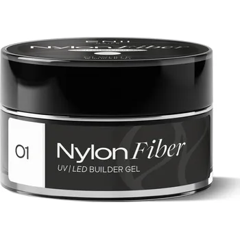 Umělé nehty ENII NAILS ENII Nylon Fiber Gel 01 White - stavební UV LED gel, 5 ml