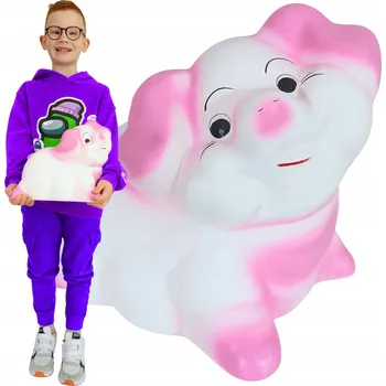 Pokladnička Pokladnička prasátko velmi velké keramické k rozbití bez otvoru XXL bílá