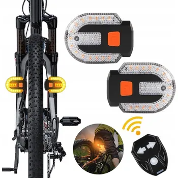 Cyklosvítilna SMĚROVKY NA KOLO ZADNÍ SVĚTLO S UKAZATELI SMĚRU USB OVLÁDANÉ DÁLKOVÝM OVLADAČEM