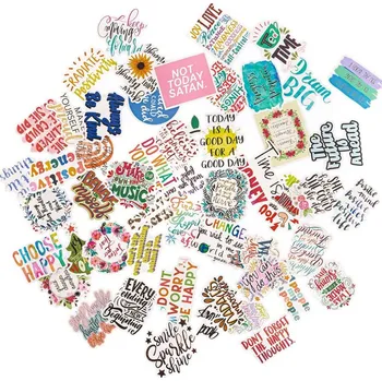 samolepka DP Craft Vinylové motivační samolepky se slogany 5-8 cm 50ks