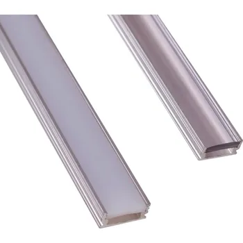 LED osvětlení PROFIL ALU-LED P5 + KRYT pro LED pásek, PODLAHOVÝ, na OBKLADY, 1m
