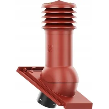 Vrták Větrací komín fi150 HiVent pro střešní tašky CREATON DOMINO, barva vínově červená