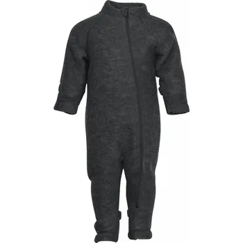 Kojenecký overall Mikk-Line kojenecký vlněný merino overal 50005 - Anthracite Melange Velikost: 56 MERINO VLNA