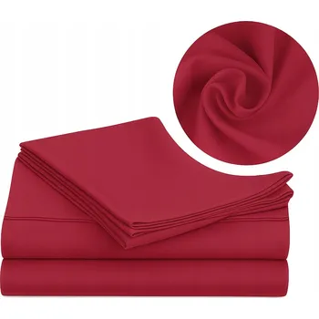 Prostěradlo Prostěradlo 220x200 klasické bez gumy bavlna 100% malinové