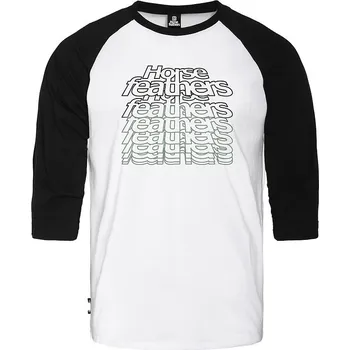 Pánské tričko Triko Rollin Raglan - white/black velikost S