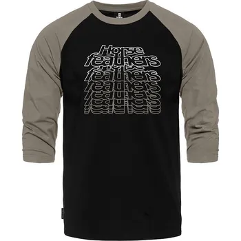 Pánské tričko Triko Rollin Raglan - black/taupe velikost L