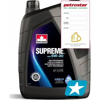 Motorový olej Polosyntetický olej Petro Canada 5 l 5W-30