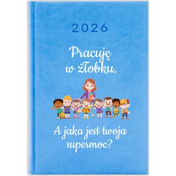 Kalendář Knižkový kalendář 2026 A5 FunnyCase modrý