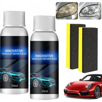 autokoberec 2x30ML Sada tekutiny pro regeneraci světel, čistič reflektorů