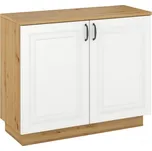 Stolarz-Lempert Komoda Flawia 100 WHAR 2D - dub Artisan + MDF bílý mat