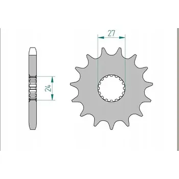 Nářadí na motocykly AFAM PŘEDNÍ ŘETĚZOVÉ KOLO OCELOVÉ