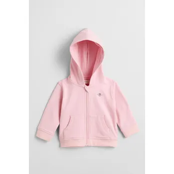 Dívčí mikina MIKINA GANT SHIELD ZIP HOODIE BLUSHING PINK