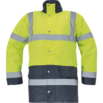 pracovní bunda CERVA Reflexní bunda zimní SEFTON Velikost: 4XL, Barva: žlutá-námořní modrá