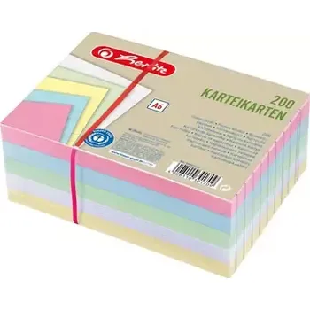 Herlitz Barevné+Bílé kartičky A6 (50041145)