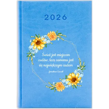 Kalendář Knižkový kalendář 2026 A5 FunnyCase modrý