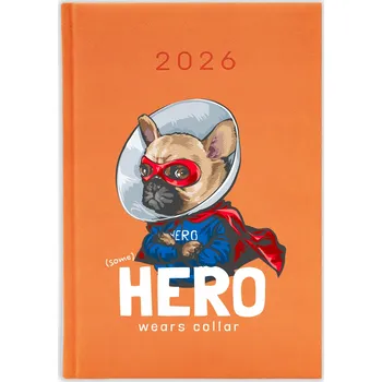 Kalendář Knižkový kalendář 2026 A5 FunnyCase modrý