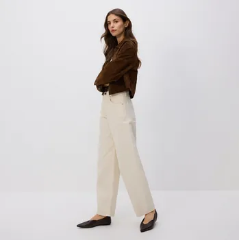 Dámské džíny Reserved - Džíny barrel leg - krémová - 627HF-01J - 627HF-01J-42