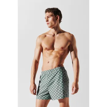 Pánské plavky PLAVKY KARL LAGERFELD MONOGRAM SHORT BOARDSHORTS MONOGRAM GREY MIST