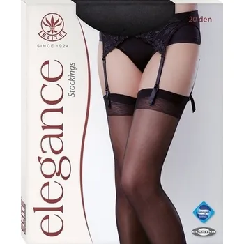 Dámské punčochy Elite Brigita • 25 S/M • tělová • punčochy na podvazky 20 DEN