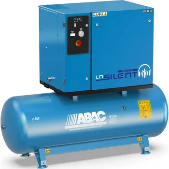 Kompresor ABAC Odhlučněný kompresor Silent LN B60-5,5-500L2TX příkon 5,5 kW, sací výkon 660 l/min, tlak 11 bar, vzdušník 500 l, napětí 400/50 V/Hz