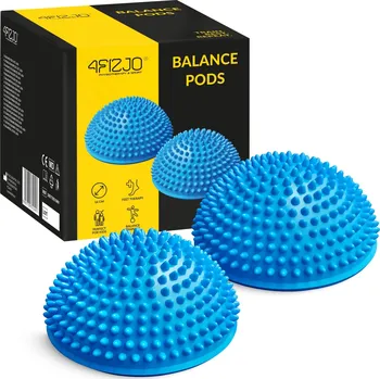 Masážní míček 4FIZJO Senzorická polokoule 2 ks modrá