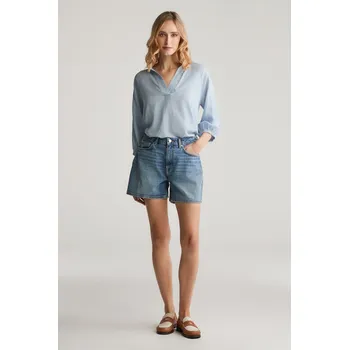 Dámské kraťasy ŠORTKY GANT REG DENIM SHORTS MID BLUE BROKEN IN