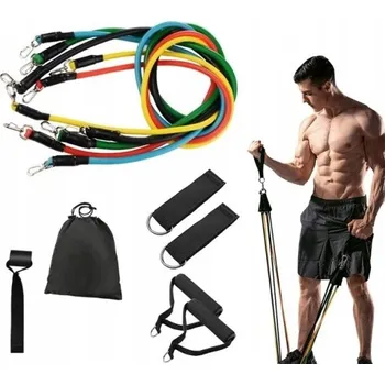 SADA 5 POSILOVACÍCH GUM NA CVIČENÍ FITNESS CROSSFIT