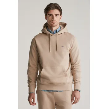 Pánská mikina MIKINA GANT REG SHIELD HOODIE DRY SAND