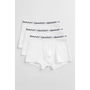 Boxerky SPODNÍ PRÁDLO GANT TRUNK 3-PACK WHITE