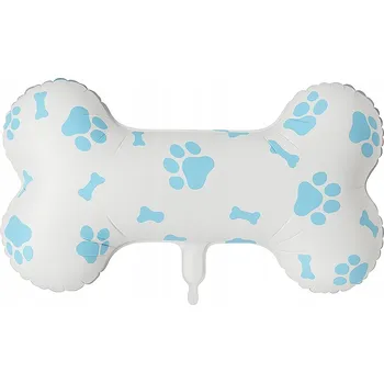 Balónek Fóliový balónek ve tvaru kosti, 39 x 62 cm.