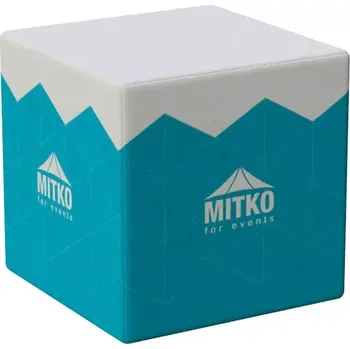 Sedací pytel Sedací kostka 40 cm s celopotiskem: Eko kůže + pevná výplň