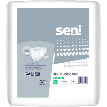 Inkontinenční kalhotky Seni Classic Trio absorpční plenkové kalhotky s lepítky velikost S, 30 ks